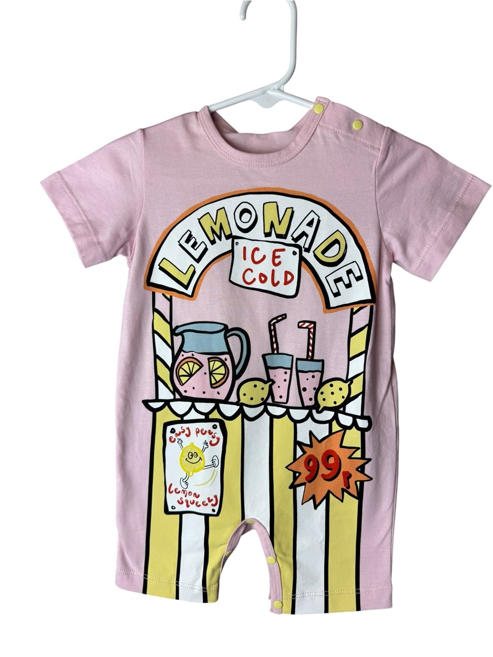 Stella McCartney Lemonade Pink Romper 6M